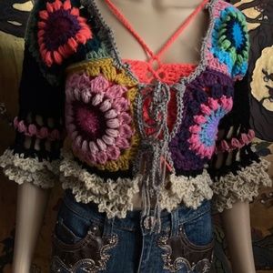 Crop top jacket, pull over